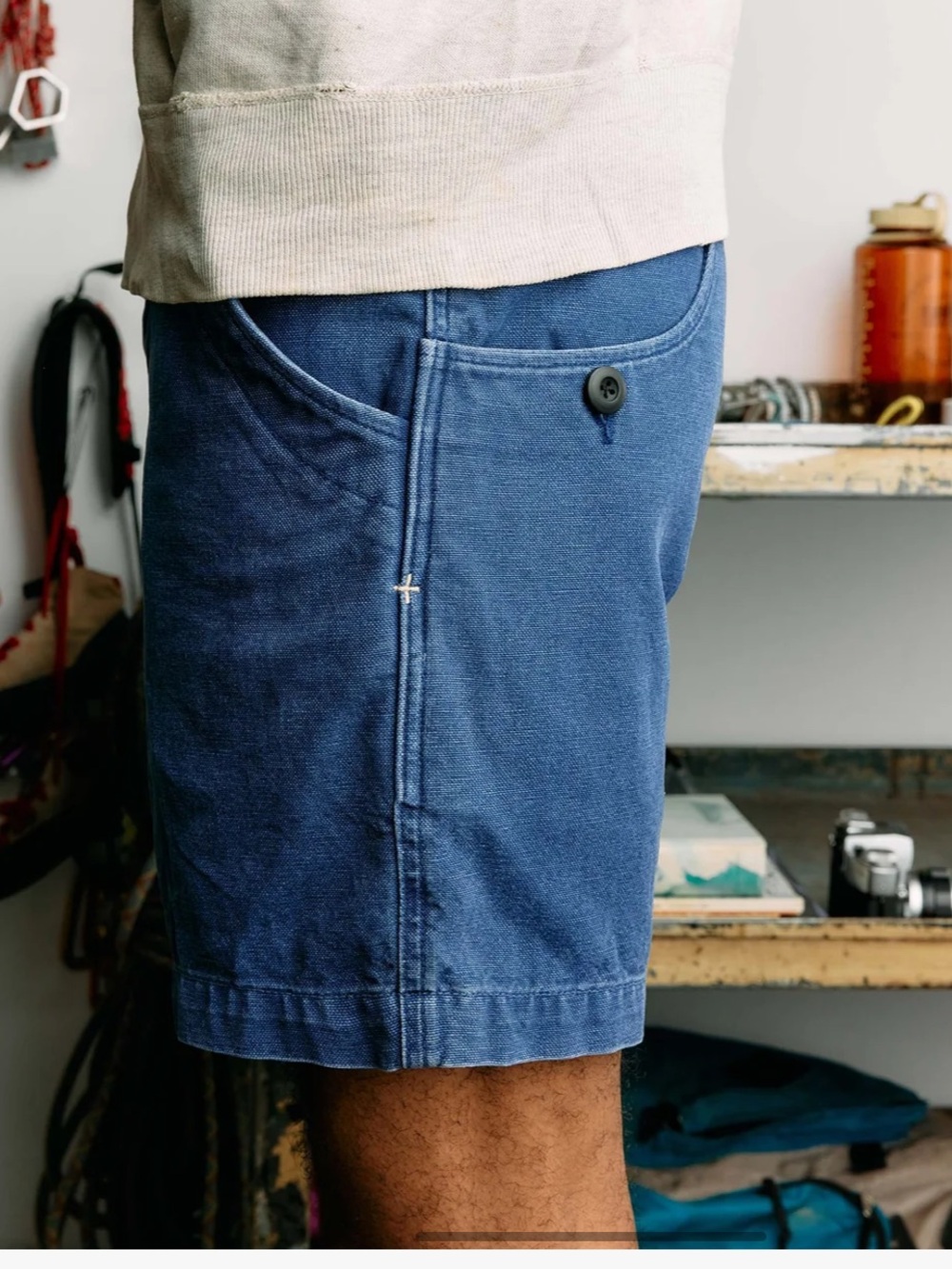 Imogene + Willie Men's Mountain Short in French Blue 38